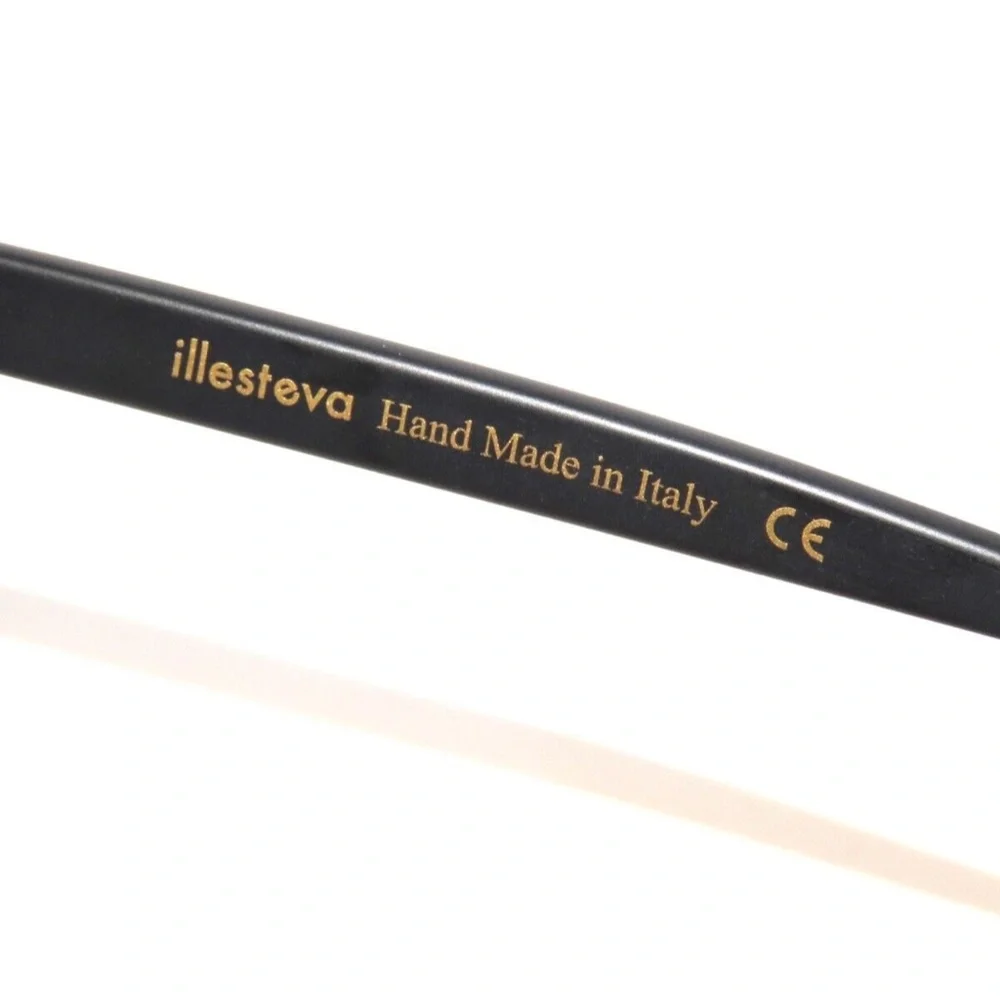 Illesteva Corsica 03 45 Matte Black Blue Mirror Sunglasses - Picture 5 of 5